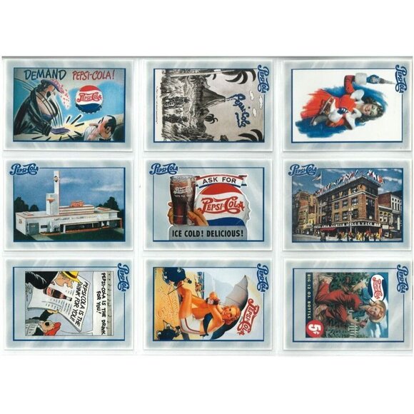 PEPSI-COLA SERIES 1 (Dart 1994) COMPLETE 100-CARD TRADING CARD SET - Picture 6 of 13